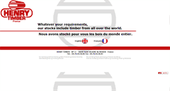 Desktop Screenshot of henry-timber.com